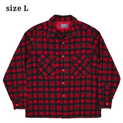 Vintage 70s Pendleton Wool Plaid Board Shirt Size L