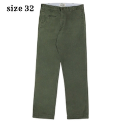 Jun Red Cotton Twill Work Trousers Size 32