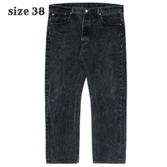 2010s Levi's 501 Black Denim Jeans Size 38