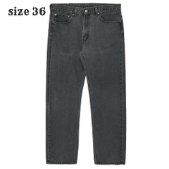 2010s Levi's 505 Faded Black Denim Jeans Size 36