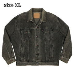 90s Levi's Black Trucker Denim Jacket Size XL