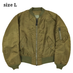 90s Alpha Industries MA-1 Jacket Ground Crew Size L