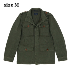 R.Newbold Olive Herringbone Field Jacket Size M