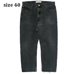 2000s Levi's 505 Black Denim Jeans Size 40