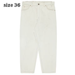 90s Levi's 550 USA Ecru Denim Jeans Size 36