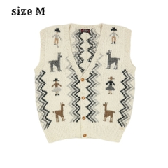 Vifalco Alpaca Wool Native Vest Size M