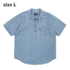 Wrangler Chambray Pull-over Work Shirt Size L