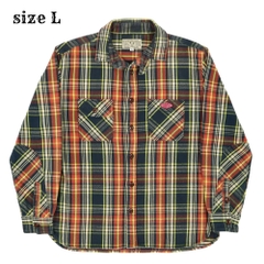 Billvan Plaid Flannel Work Shirt Size L