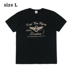 Buzz Rickson’s Made in USA Black T-Shirt Size L