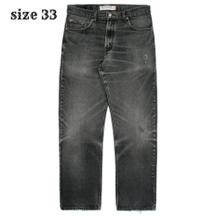 2000s Levi's 505 Faded Black Denim Jeans Size 33