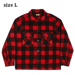 Vtg Minnesota Woolen Buffalo Check Wool Jacket Size L