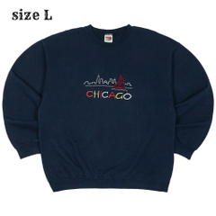 90s FOTL Chicago Embroidery Sweater Size L