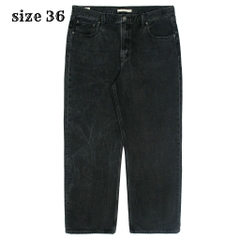 Levi's Premium Black Denim Loose Fit Jeans Size 36