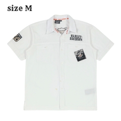 Harley Davidson White Work Shirt Size M