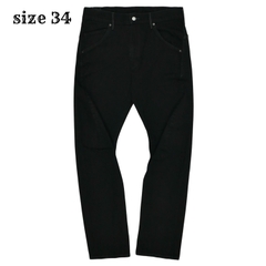 Edwin Japan Black Denim Engineered Jeans Size 34