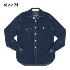 FOB Factory Made in Japan Denim Work Shirt Size M