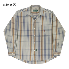 90s Ralph Lauren Plaid Shirt Long-sleeve Size S