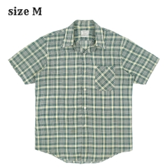 80s Sears Vintage Short-sleeve Plaid Shirt Size M