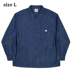 Lee Light Denim Chore Jacket Size L