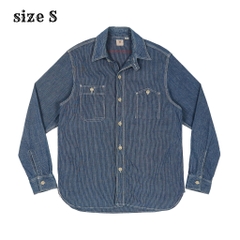 Sugar Cane Made in JP Stripe Work Shirt Size S