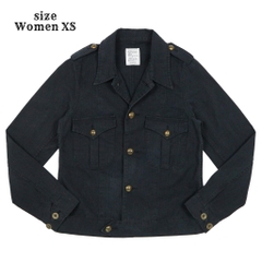 Domingo DMG Japan Black Herringbone Work Jacket Women Size XS