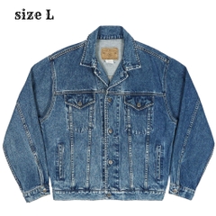 90s GAP Denim Type Trucker Jacket Size L