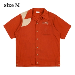 Vtg King Louie USA Made Bowling Style Sport Shirt Size M