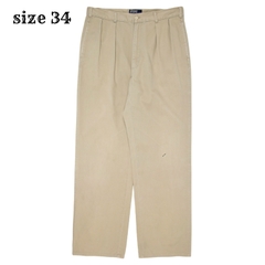 Polo Ralph Lauren Pleated Khaki Trousers Size 34