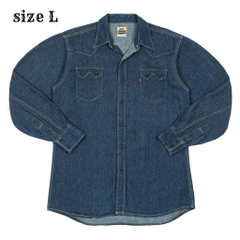 90s LEVI'S Big E Japan Made Selvedge Denim Western Shirt Size L