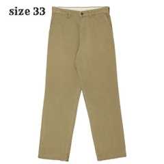 Schott Made in JP Wide Fit Khaki Trousers Size 33