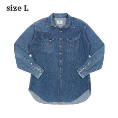 90s Wrangler Japan Denim Western Shirt Size L