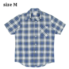 80s Sears Vintage Short-sleeve Plaid Shirt Size M