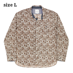 Mitsumine Floral Pattern Shirt L/S Size L