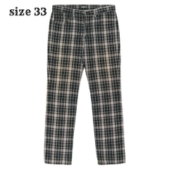 Dept Japan Made Check Pattern Denim Jeans Size 33