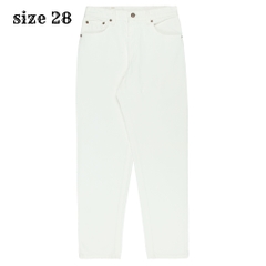 90s Levi's 550 USA White Denim Jeans Size 28