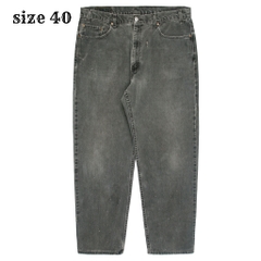 2000s Levi's 550 Faded Black Denim Jeans Size 40