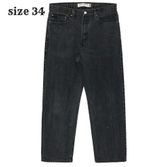 2000s Levi's 505 Faded Black Denim Jeans Size 34