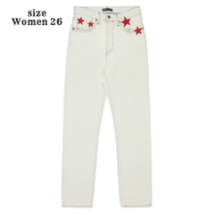 Levi's Made & Crafted 501 White Selvedge Denim Women Size 26