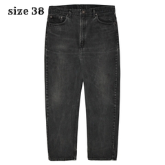 90s Levi's 505 Made in USA Black Denim Jeans Size 38