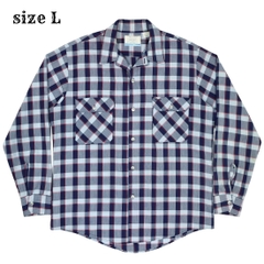80s Vintage Sears Fieldmaster Plaid Shirt Size L