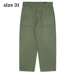 orSlow Japan Made Olive Fatigue Pants Size 31