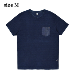 Pure Blue Japan Indigo Pocket T-Shirt Size M