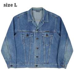 90s Bobson Japan Trucker Denim Jacket Size L