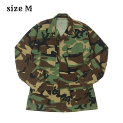 90s U.S. Army BDU Woodland Camo Jacket Size M
