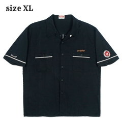 Round 1 Japan Black Bowling Shirt Size XL