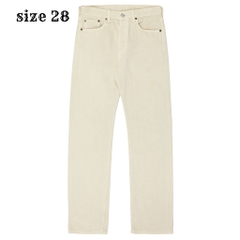 2000s Levi's 501 Ivory Denim Jeans Size 28