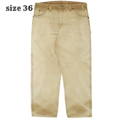 Dickies Faded Canvas Carpenter Pants Size 36