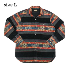 Indian Motorcycle Toyo Enterprise Corduroy Shirt Size L