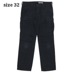 Spell Bound Japan Black Sateen Cargo Pants Size 32