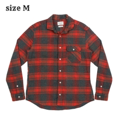 Manual Alphabet Made in Japan Flannel Shirt Size M